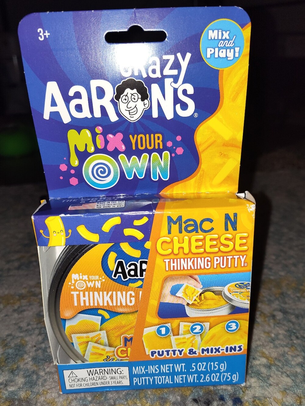 Jumbo Crazy Aarons Mix Your Own Mac N Cheese Thinking Putty